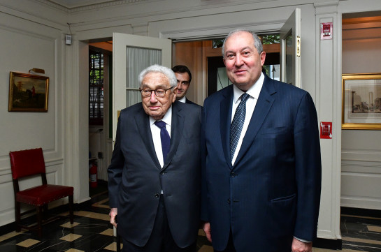 Armenia’s President invites well-known U.S. statesman, diplomat Henry Kissinger to visit Armenia