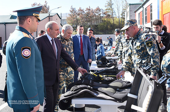 Artsakh Republic President attends event devoted to the Day of the Worker of the State Service on Emergency Situations