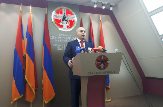 Republican party knows and accepts its mistakes, ready to serve homeland: Armen Ashotyan