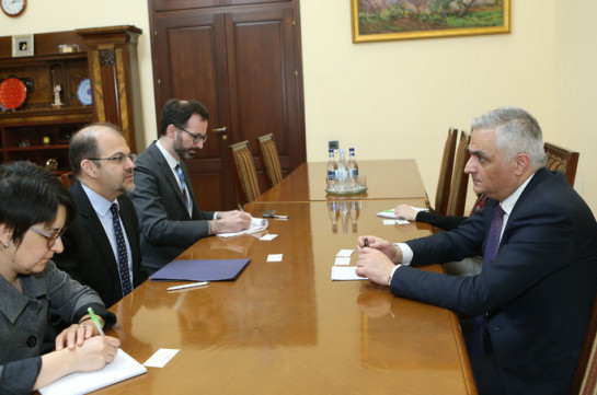 Deputy PM, U.S Chargé d'Affaires discuss development of Armenian-American bilateral cooperation