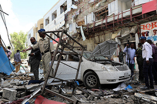 Car bomb outside Somali hotel kills at least 11