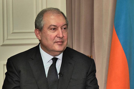 Armenian president departs for Artsakh