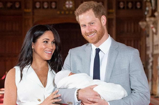 Royal baby: Duke and Duchess of Sussex share first glimpse of son