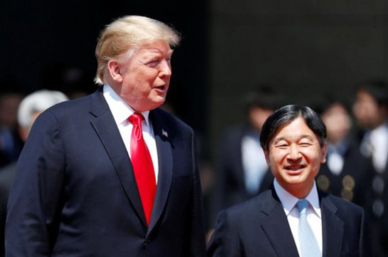 Trump in Japan: US president meets Emperor Naruhito