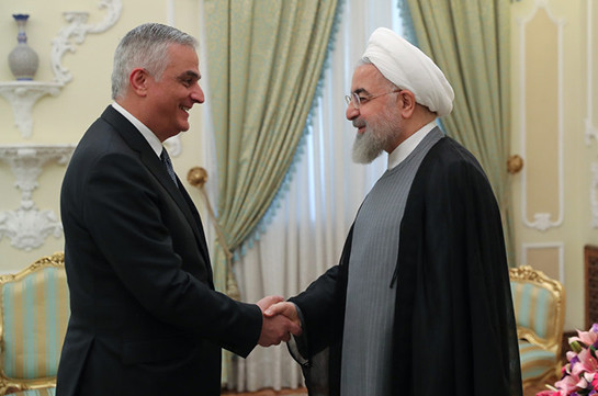 Armenia’s deputy PM meets with President of Iran Hasan Rouhani