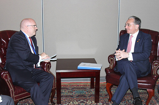 Armenia’s FM, U.S. Acting Assistant Secretary of State Philip Reeker meet in New York, discuss cooperation issues