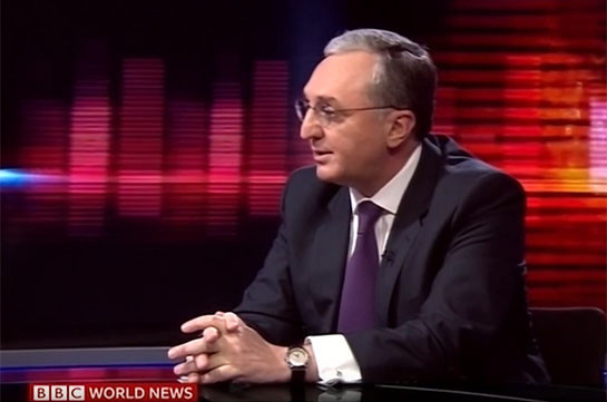 We cannot afford security vacuum even for 10-15 minutes, let alone 10-15 years: Armenia's FM's interview to BBC's Hard Talk