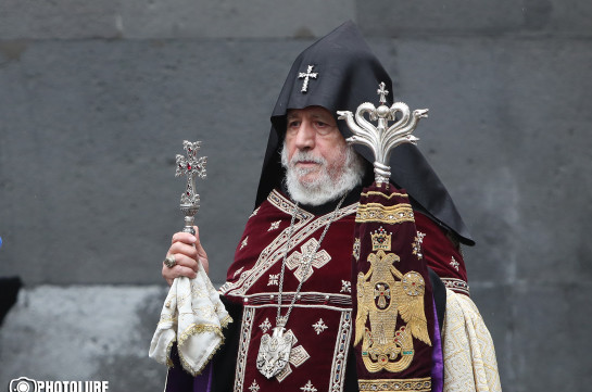 Let us pray and make a vow to implement the national cherished visions for the safety of our free and independent Homeland: Armenian Catholicos issues message on Armenian Genocide Memorial Day