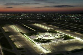 Airport of China stricken by the aliens