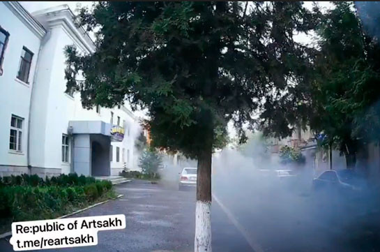 Footage shows bombardment of Karabakh's capital Stepanakert (video)