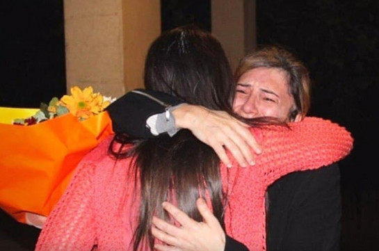 Captive Maral Natcharyan kept in Azerbaijan freed, united with her family