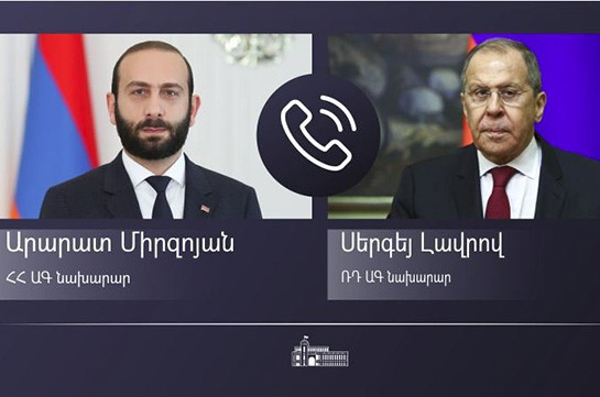 Արարատ Միրզոյանն ու Սերգեյ Լավրովը հեռախոսազրույց են ունեցել. կարևորվել է դելիմիտացիայի և դեմարկացիայի հարցերով մեխանիզմների ձևավորումը