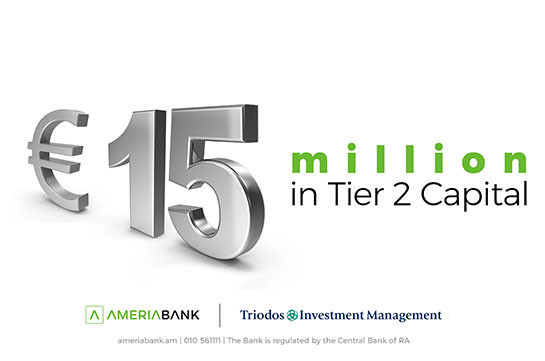 Ameriabank has Raised EUR 15M Tier 2 Capital from Triodos Investment Management