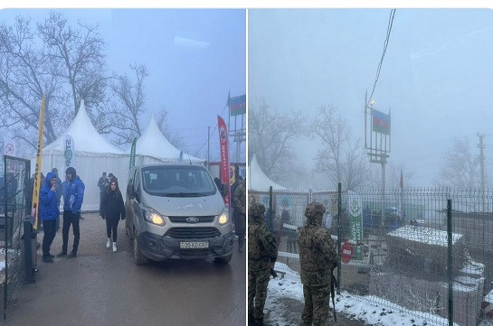 Посол Турции в Азербайджане побывал на перекрытом участке дороги Шуши- Степанакерт – Варужан Гегамян