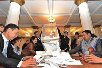 Kyrgyz CEC rechecks election results 