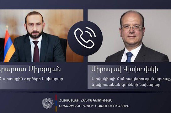 Միրզոյանը Սլովակիայի արտգործնախարարի հետ Արցախում տիրող իրավիճակն է քննարկել