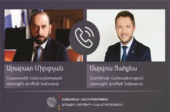 Мирзоян представил эстонскому коллеге ход переговоров по мирному договору между Арменией и Азербайджаном