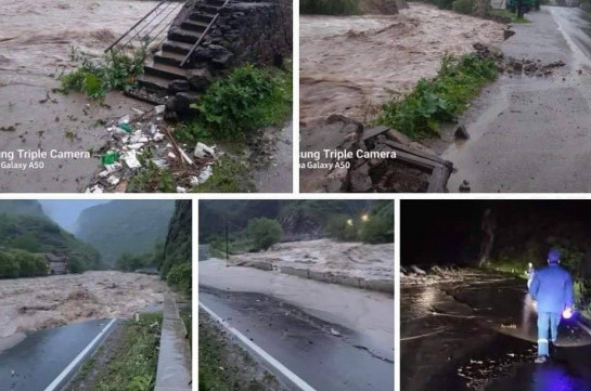 Полностью разрушен мост, соединяющий станцию Санаин с Алаверди: есть один погибший: Подробности паводка на реке Дебед