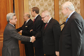 OSCE MG co-chairs hosted by President Serzh Sargsyan 