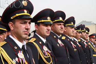 Armenian police prepare for parade 